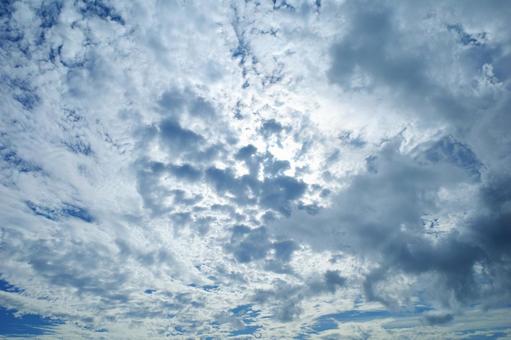 フィジーの青空と雲 フィジーの青空と雲の写真