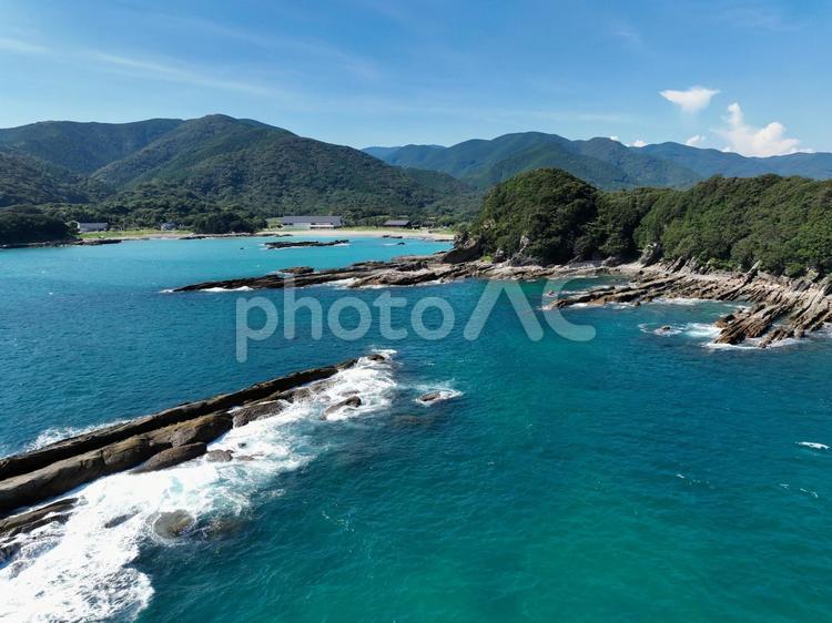 高知県土佐清水市　竜串海岸の風景 竜串海岸,桜浜,浜辺の写真素材