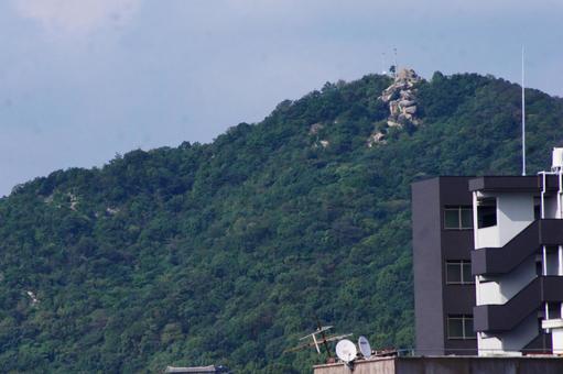 Photo, mountain, town, peak, 