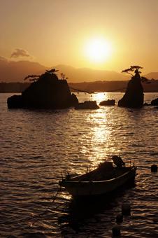 金輪島夕景9の写真