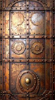 スチームパンクな金属の背景の写真