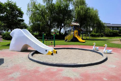 すべり台の写真