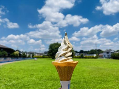 ソフトクリーム ソフトクリーム アイス,ソフトクリーム,冷菓の写真素材