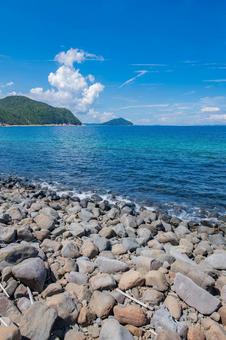 海岸沿いから眺める風景 海岸沿いから眺める風景の写真