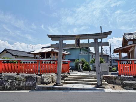 石占井神社 石占井神社 石占井神社,滋賀県大津市坂本三丁目,石鳥居の写真素材