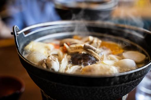 山梨名物のほうとう鍋 山梨名物のほうとう鍋の写真