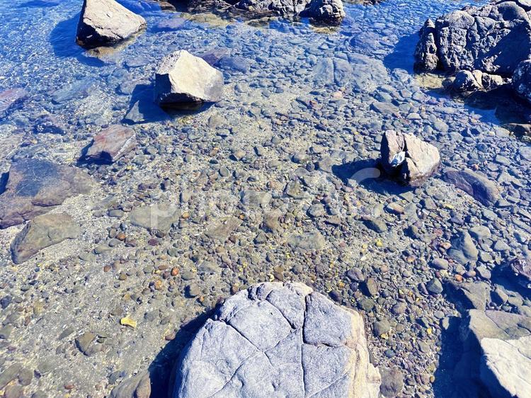 宇久井　畳磯　海岸　磯　冬の海岸 宇久井,畳磯,海岸の写真素材