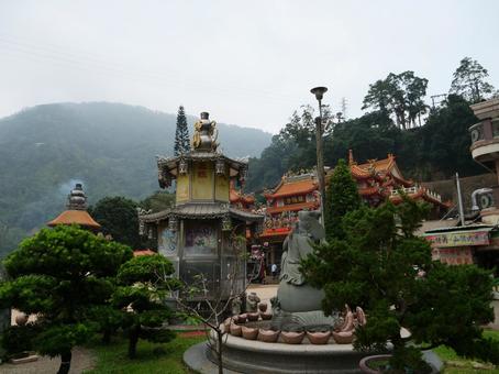 台湾 嘉義 山間の廟 台湾 嘉義 山間の廟 廟,道教,台湾の写真素材