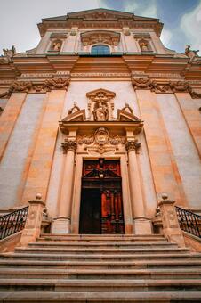 ブダペストの街並み（ハンガリー） 教会,ブダペスト,東欧の写真素材