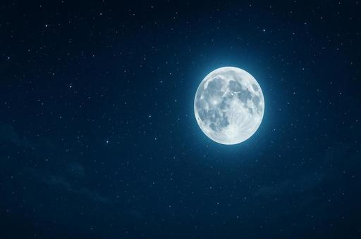 満月の夜 満月の夜の写真