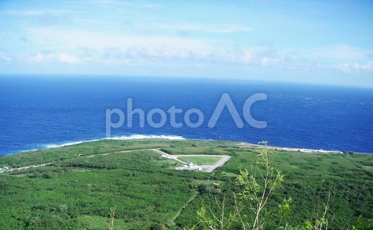 海と丘 海,丘,草原の写真素材