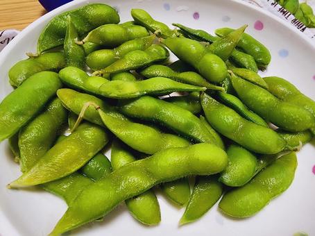 枝豆 枝豆 枝豆,塩ゆで,えだまめの写真素材