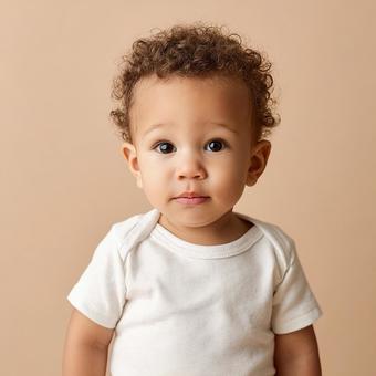 愛らしい赤ちゃんの純粋な眼差し 愛らしい赤ちゃんの純粋な眼差しの写真