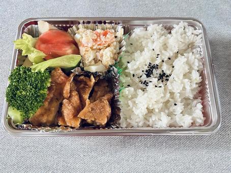 お弁当 お弁当 お弁当,肉,野菜の写真素材