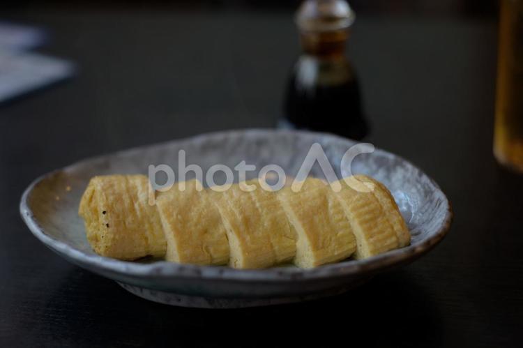 ふわふわのだし巻き卵 ふわふわ,だし巻き卵,湯気の写真素材
