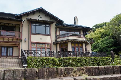 鎌倉文学館 鎌倉文学館,洋館,建築の写真素材