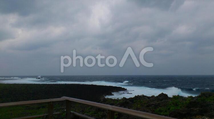 沖縄の風景 沖縄,海,空の写真素材