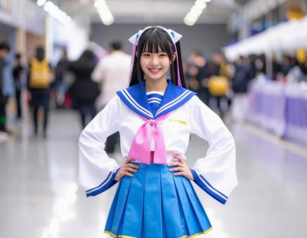 コスプレイヤー女子・イベント会場にて コスプレイヤー女子・イベント会場にての写真