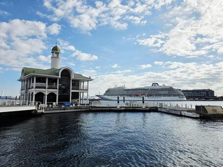 風景　横浜　ぷかり桟橋 風景,神奈川県,横浜の写真素材