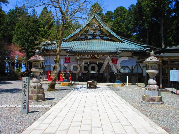 山梨県-久遠寺-奥之院-祖師堂 久遠寺,寺,身延山の写真素材