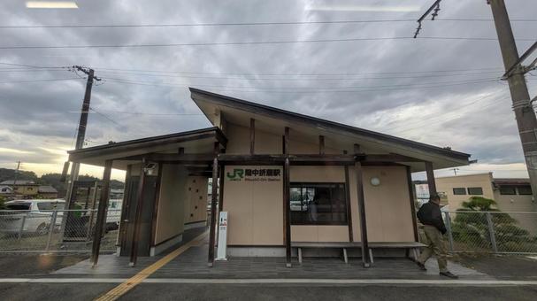 JR東日本 東北本線　陸中折居駅　駅舎 jr東日本,jr,東北本線の写真素材