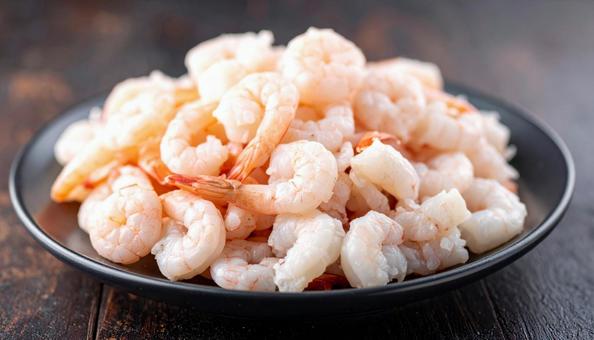 海老のむき身の写真