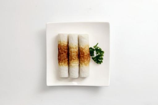 焼きちくわ三本盛り 焼きちくわ,ちくわ,練り物の写真素材