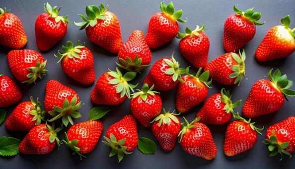 苺　集合イメージの写真