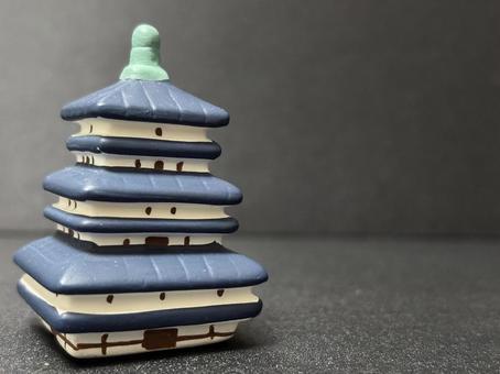 薬師寺東塔のミニチュア 薬師寺東塔のミニチュアの写真