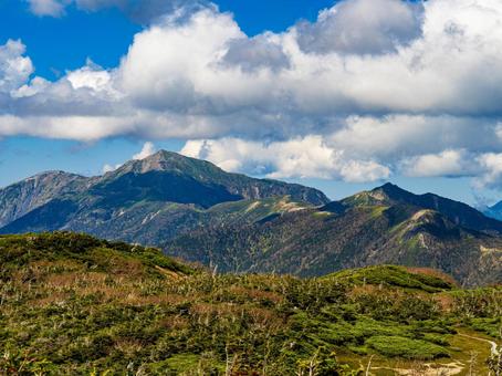 イザルガ岳から聖岳方面 イザルガ岳から聖岳方面 光岳,イザルガ岳,光岩の写真素材