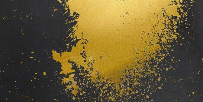 黒和紙に金の模様が描かれた高級感ある背景 和紙,黒,背景の写真素材