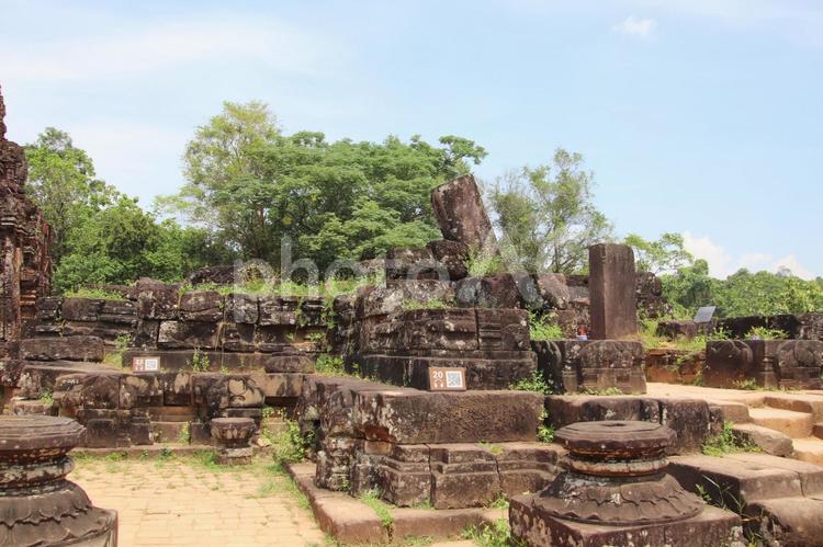 ベトナムの世界遺産ミーソン遺跡 ベトナム,ミーソン,ミーソン遺跡の写真素材