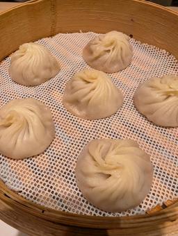 蒸したて小籠包 小籠包,点心,飲茶の写真素材