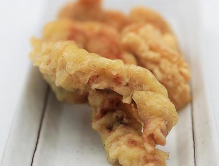 いか下足天ぷら&鶏唐揚げ いか下足天ぷら&鶏唐揚げ いか下足,天ぷら,いか下足天ぷらの写真素材