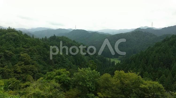 山並みの風景 山並み,自然,風景の写真素材