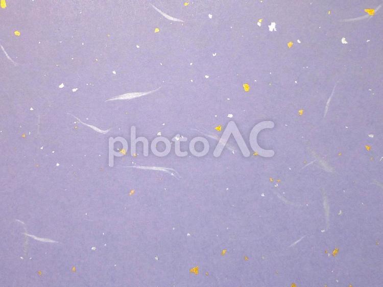 金銀箔入りの和紙⑤　薄紫色 和紙,金箔,銀箔の写真素材