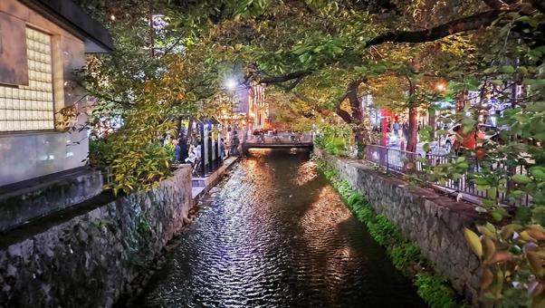 京都 川 京都,川,高瀬川の写真素材