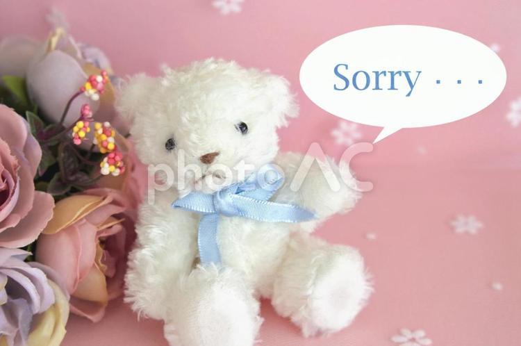 ごめんなさいのイメージ ごめんなさい,謝る,謝罪の写真素材