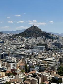 パルテノン神殿からの景色 パルテノン神殿からの景色 ギリシャ,景色,パルテノンの写真素材