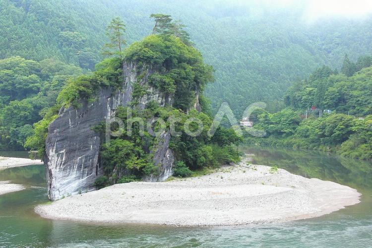 御三戸 みみど,みみどだけ,アユの写真素材