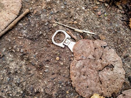 いつからそこに プルタブ,プルトップ,缶の写真素材