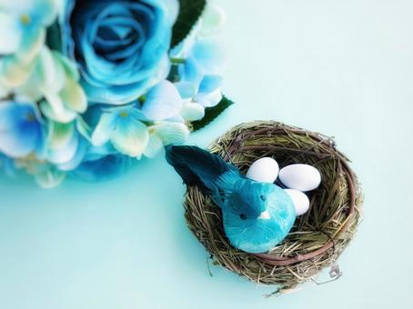青い小鳥 青い小鳥 青い鳥,鳥,小鳥の写真素材