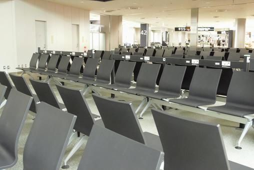 空港待合室　1 イス,チェア,待合室の写真素材