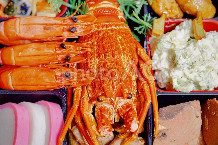 伊勢エビ おせち,食べ物,食事の写真素材