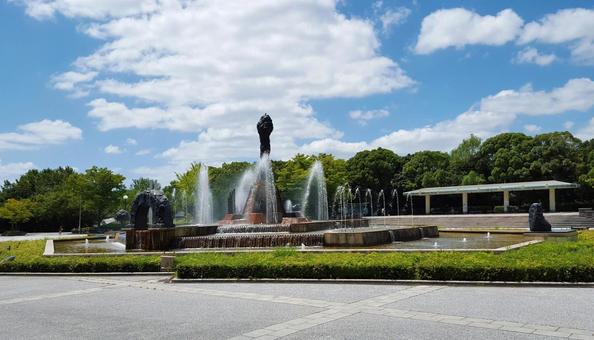 服部綠地公園的噴泉, JPG 服部綠地公園的噴泉, 噴水, 東中央廣場, 大阪府, JPG