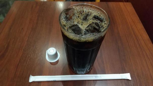 アイスコーヒー アイスコーヒー,珈琲,氷の写真素材