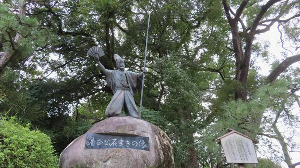 名古屋城　清正公石曳きの像 名古屋城,尾張徳川家,御三家の写真素材