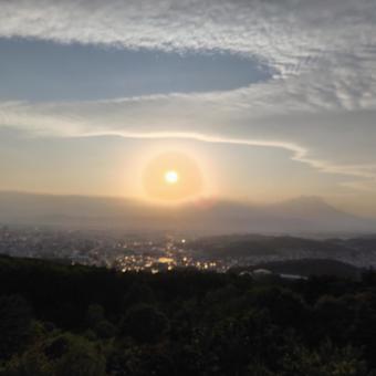 夕日の風景 夕日の風景の写真