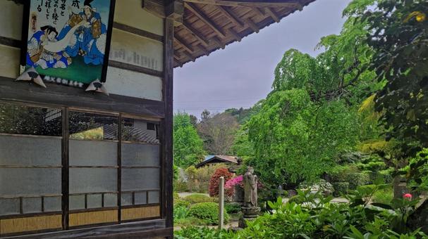 Photo, kikusui temple, enmeizan, fresh green, 