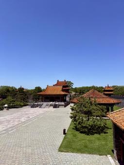王宮と城楼 その2 王宮と城楼 その2 北陵公園,中国,海外の写真素材